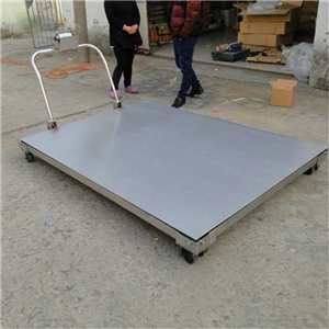 郴州1米不銹鋼可移動(dòng)電子地秤